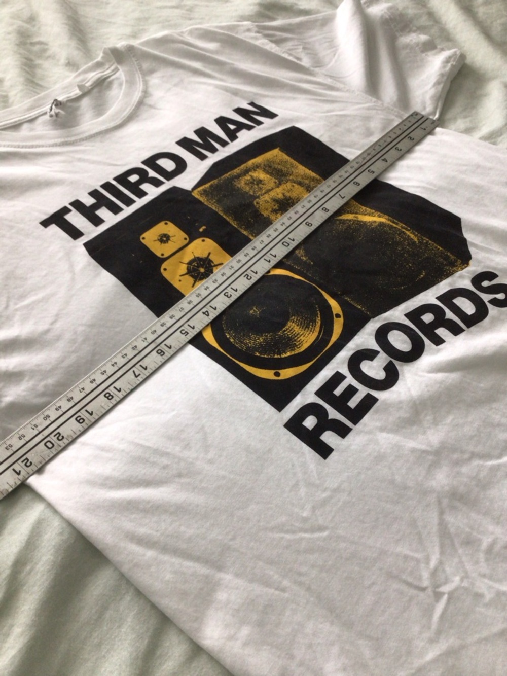 Jack White Third Man Records “Speaker Era” White Tee - Size L - Picture 3 of 4